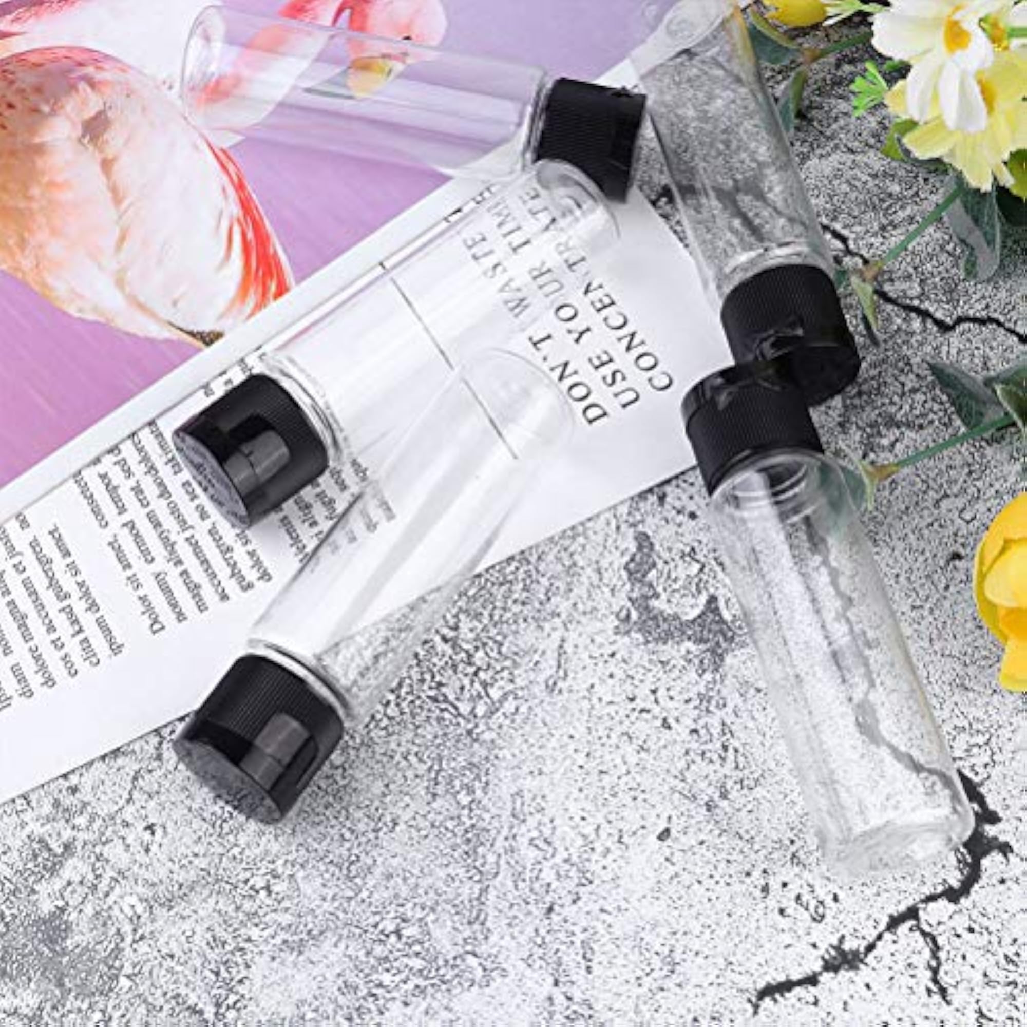 30Pcs Empty Sample Bottles Containers with Lids